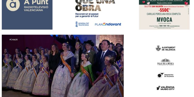 Sigue en directo la #Crida2026 de les Falles 2026