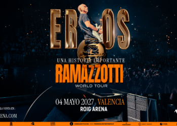 Eros Ramazzotti traerá sus mayores éxitos a Roig Arena el 4 de mayo de 2027