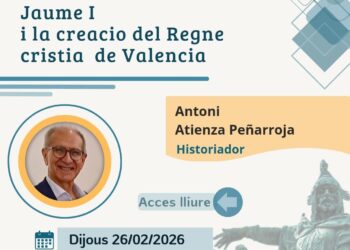 L'historiador Antoni Atienza analisarà la fundació del Regne de Valéncia en una conferència este dijous