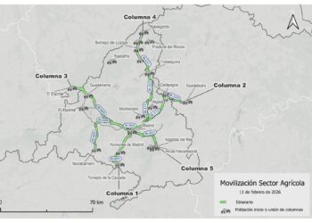 El campo vuelve a Madrid: la "tractorada" del 11 de febrero amenaza con colapsar los accesos y el centro de la capital
