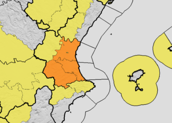 Alerta naranja en la Comunitat Valenciana: rachas de viento de hasta 100 km/h y calor inusual este martes