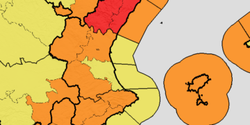 Alerta roja en Castellón: Emergencias pide «máxima prudencia» ante vientos huracanados de 140 km/h