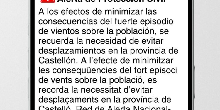 La Borrasca Oriana desata vientos huracanados de más de 170 km/h en el interior de Castellón