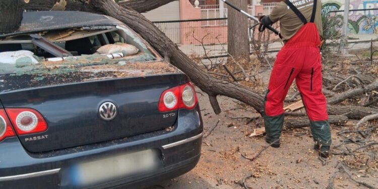 Siguen los incidentes por el viento fuerte que no cesa. Rachas de casi 90km/h