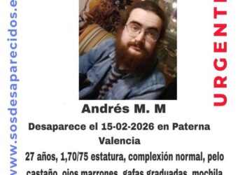 Máxima alerta en Paterna por la desaparición de Andrés Martínez Morte
