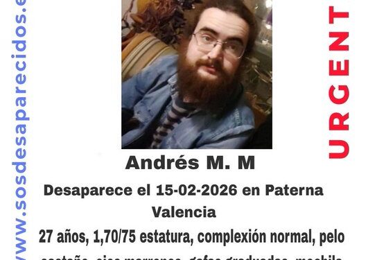 Máxima alerta en Paterna por la desaparición de Andrés Martínez Morte 1 Máxima alerta en Paterna por la desaparición de Andrés Martínez Morte
