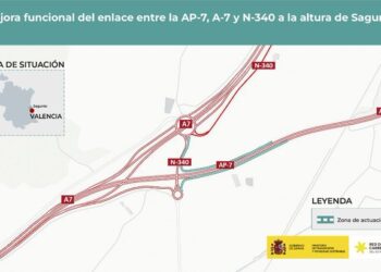 El Gobierno da luz verde a la remodelación del nudo de Sagunto para optimizar la conexión entre la AP-7, A-7 y N-340