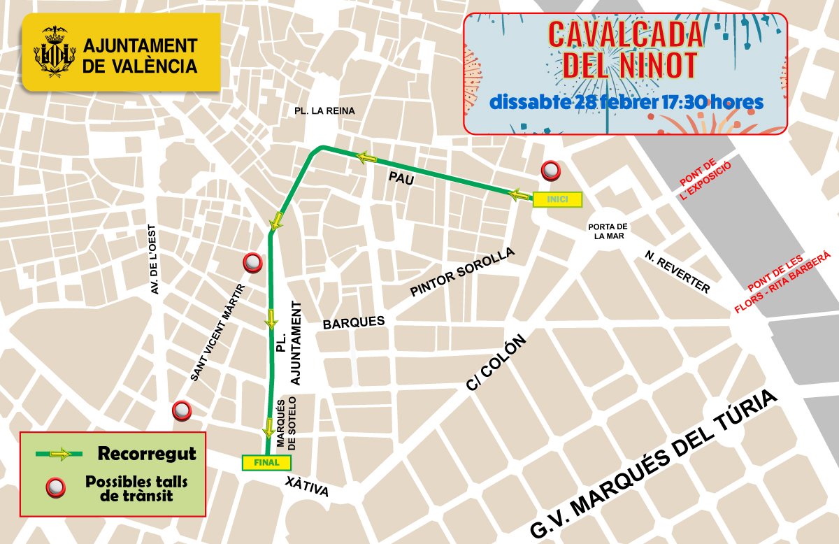 #Falles2026Valencia: Llega la Cabalgata del Ninot y la primera pieza de la Falla Municipal 2026 2 HCO MieWYAAvnRA