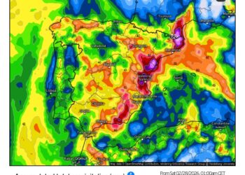 Una DANA amenaza el inicio de las Fallas. El Mediterráneo en alerta