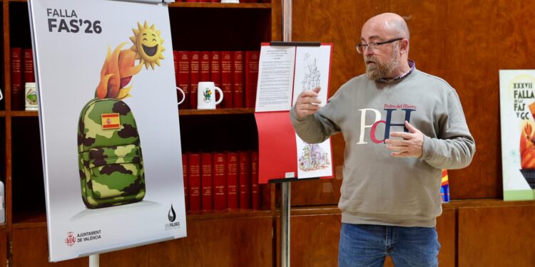 El espíritu militar se funde con el fuego: "Valors", la falla de Jordi Palanca para las Fuerzas Armadas en 2026 1 El espíritu militar se funde con el fuego: "Valors", la falla de Jordi Palanca para las Fuerzas Armadas en 2026