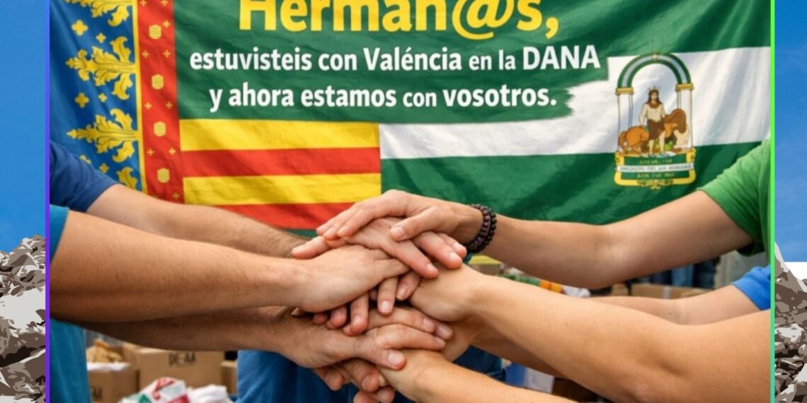 De Valéncia a Grazalema: solidaridad entre afectados y voluntarios de ambos pueblos tras la tragedia