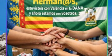 De Valéncia a Grazalema: solidaridad entre afectados y voluntarios de ambos pueblos tras la tragedia