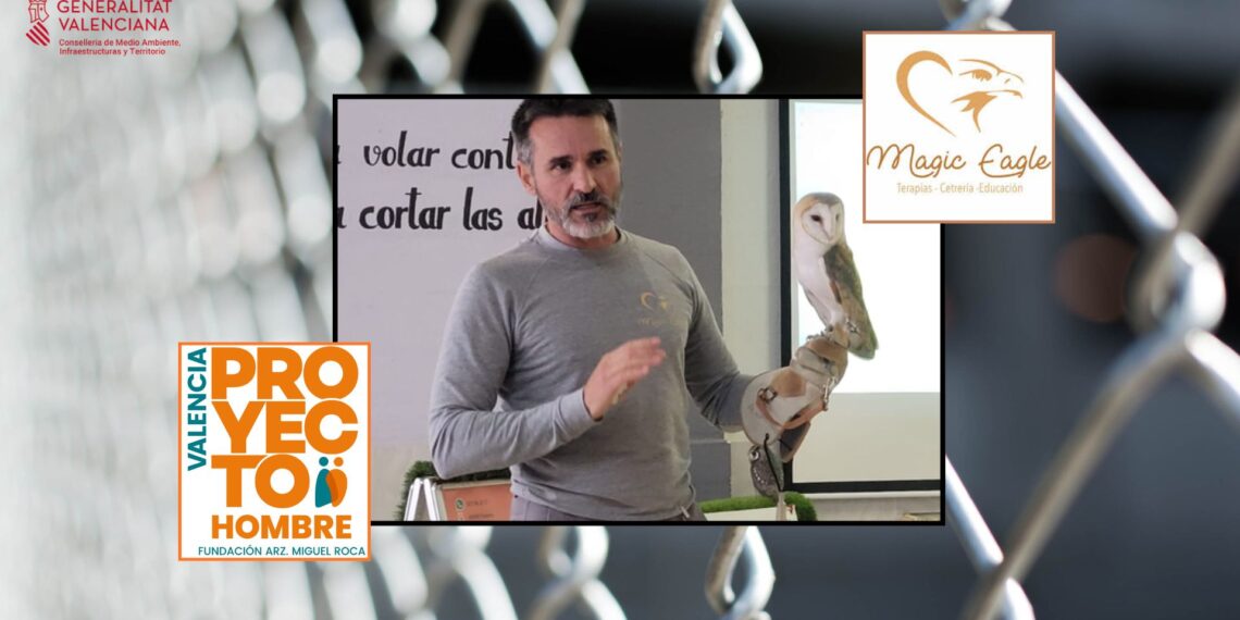 Un vuelo de libertad en prisión: Magic Eagle emociona y humaniza el Módulo 1 de Picassent