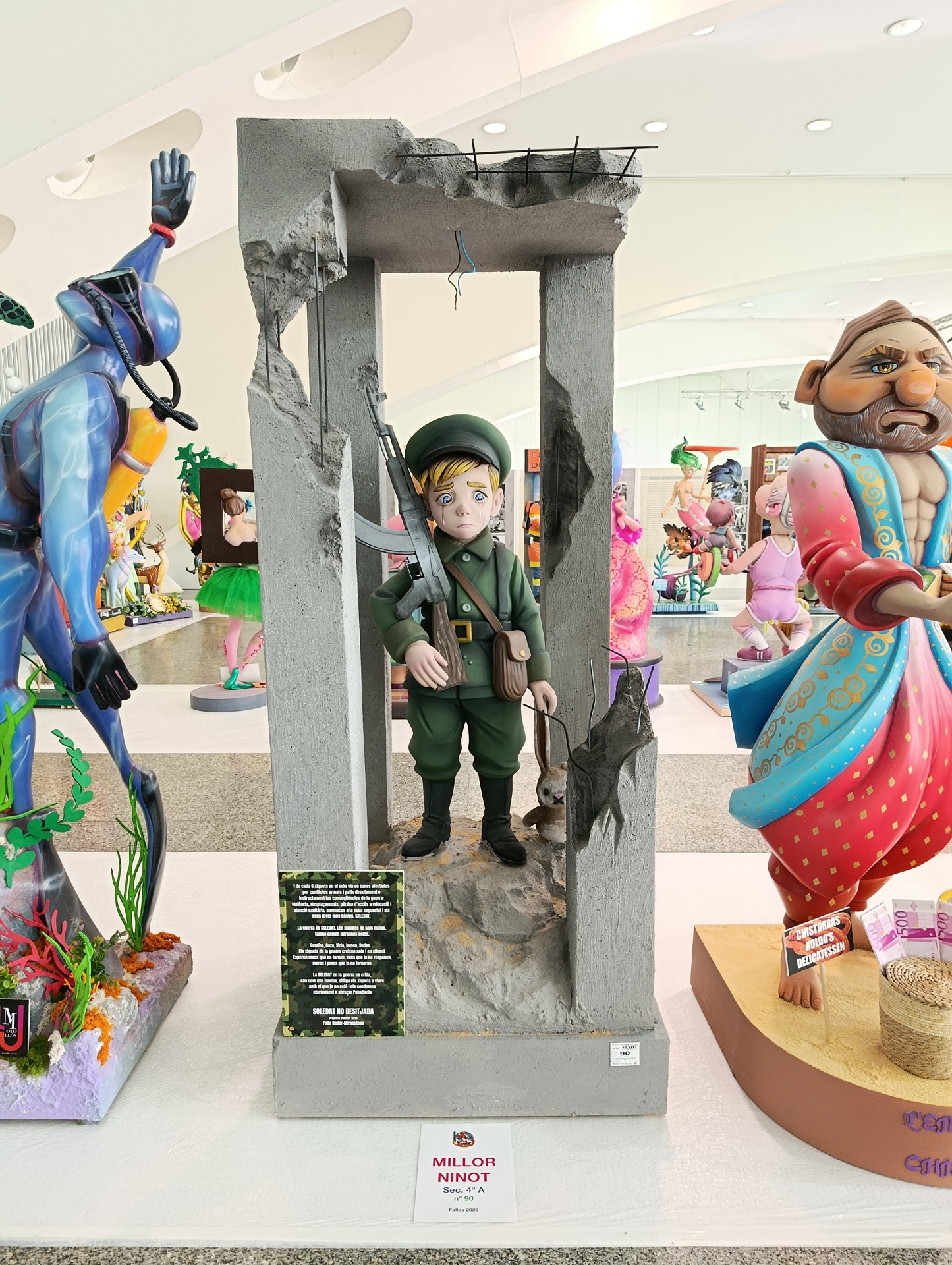 Exposició del Ninot 2026: una cifra que impone 8 Vista general de la Exposició del Ninot 2026 en el Salón de las Arquerías del Museo Príncipe Felipe con ninots de Sección Especial.