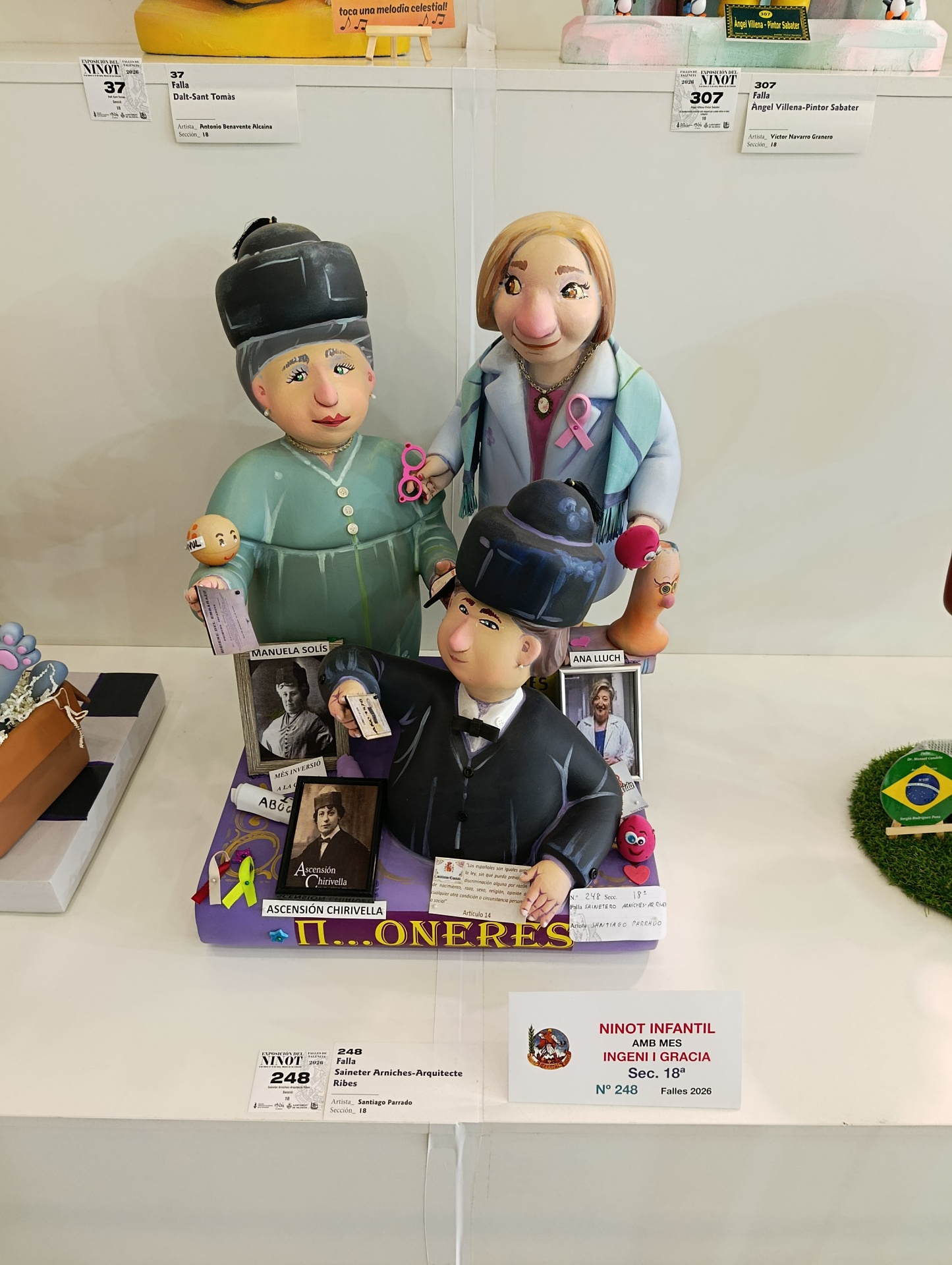 Exposició del Ninot 2026: una cifra que impone 14 Vista general de la Exposició del Ninot 2026 en el Salón de las Arquerías del Museo Príncipe Felipe con ninots de Sección Especial.