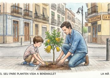 La mano de un niño que abraza a un barrio: el reto de Asier en Benimaclet.