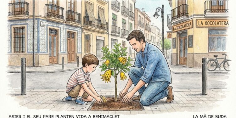 La mano de un niño que abraza a un barrio: el reto de Asier en Benimaclet.