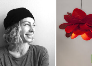 Retrato de la artesana Lucía Lorente Ramajo en su taller de Russafa