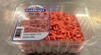 Sanidad retira varios lotes de carne picada de la marca Cárnicas Gállego por presencia de plásticos