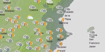 La borrasca Regina pone en jaque el corazón de las Fallas: Alerta por lluvias para este viernes en Valencia