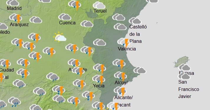 La borrasca Regina pone en jaque el corazón de las Fallas: Alerta por lluvias para este viernes en Valencia