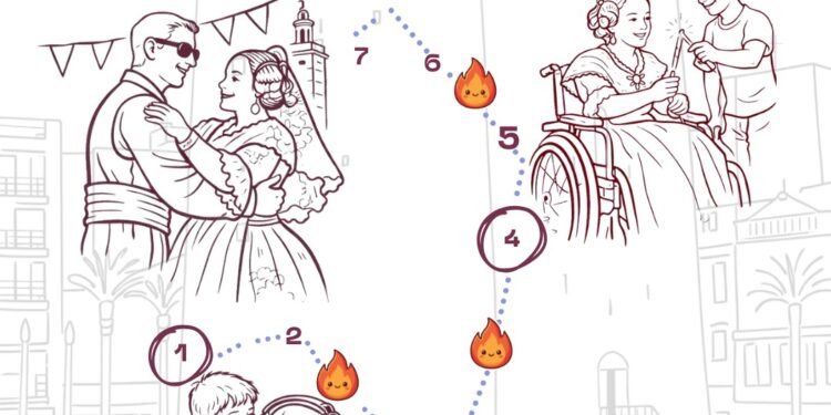 Torrent derriba las barreras de la fiesta: nace la I Ruta Inclusiva de las Fallas