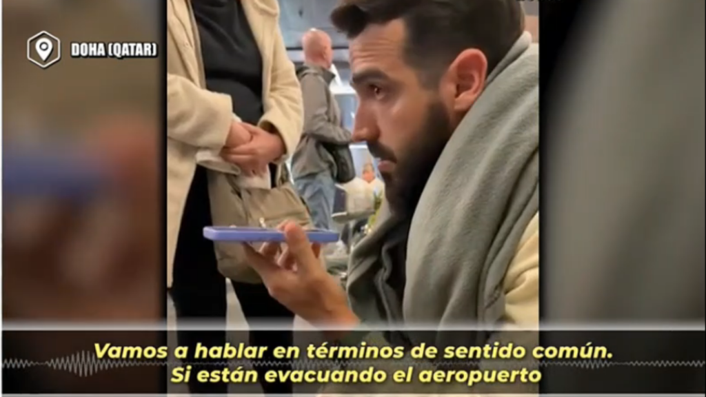 Espanoles atrapados en Doha 5
