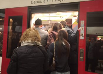 Caos absoluto en Metrovalencia estas Fallas