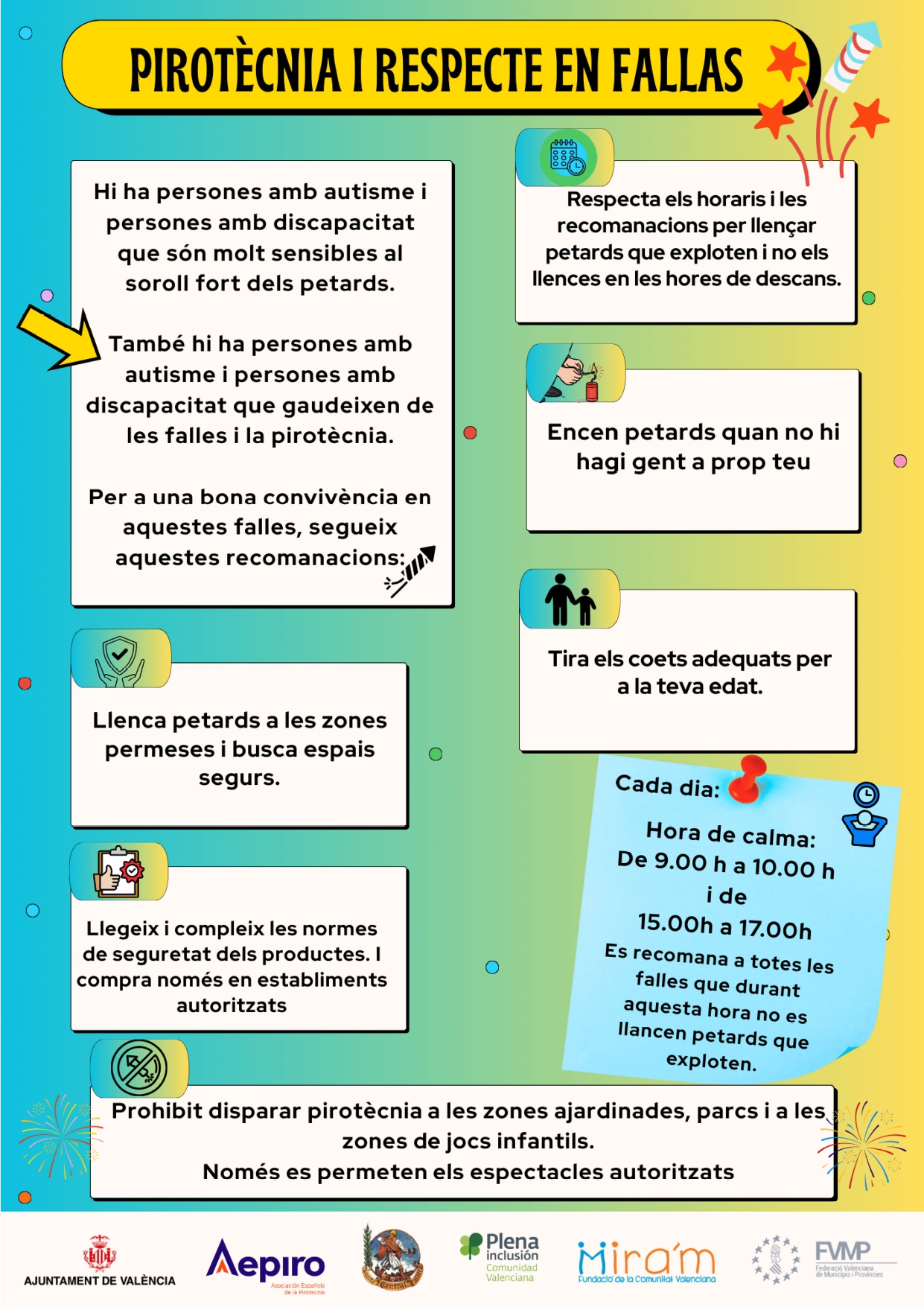 Catalá distribuye junto con la FVMP un cartel en perfecto catalán de consejos para el uso de la pirotecnia en Fallas 3 Catalá distribuye junto con la FVMP un cartel en perfecto catalán de consejos para el uso de la pirotecnia en Fallas