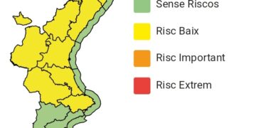 La Borrasca Regina pone en jaque el arranque festivo: Alerta Amarilla en la Comunitat Valenciana