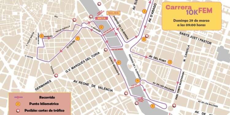 10K Femenina “Día de la Dona Deportista” en Valéncia este domingo 1 10K Femenina “Día de la Dona Deportista” en Valéncia