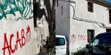 Lo Rat Penat condena les pintades delictives catalanistes contra les alqueries històriques de Benimaclet