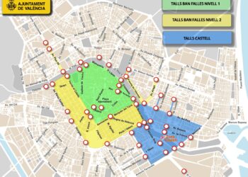 Valéncia cierra su centro histórico: arranca el dispositivo especial de tráfico por las Fallas 2026