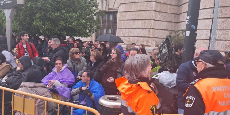 Estas Fallas, Catalá ha reducido el espacio acotado para personas con discapacidad