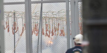 La pólvora de Pirotecnia Dragón desafía al cielo en una Plaza del Ayuntamiento bajo la amenaza de la borrasca Regina