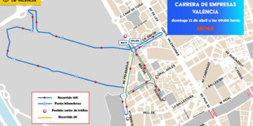 Valéncia reordena el tráfico en Campanar por la celebración de la XIII Carrera de Empresas este domingo