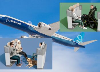 Airbus presenta ‘U Suite’, el primer espacio que permite viajar en avión en silla de ruedas propia