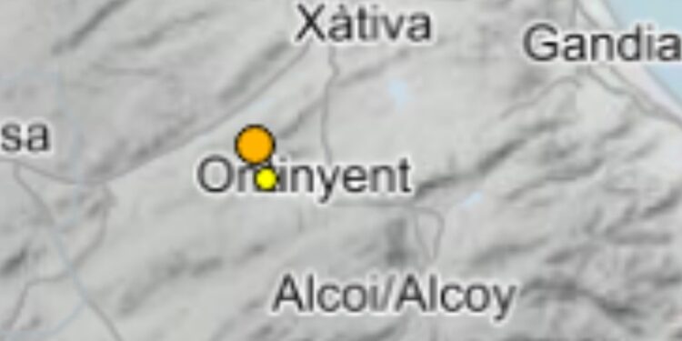 Dos terremotos han sobresaltado esta noche las poblaciones de Vallada y Ontinyent