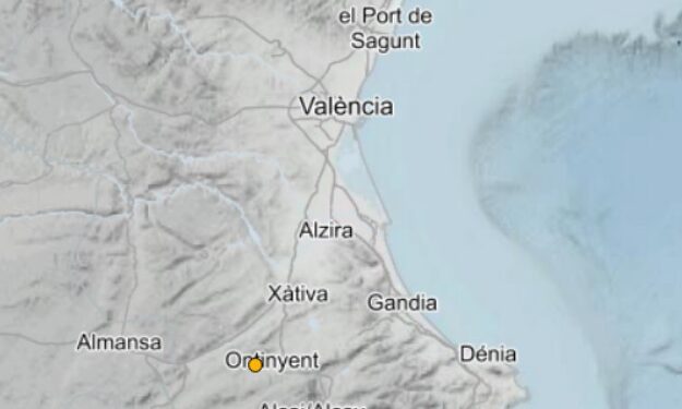 Tres terremotos se registran en la Comunitat Valenciana este 25 de abril