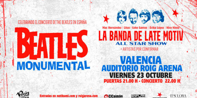 La Banda de Late Motiv resucita el espíritu de 1965 con "Beatles Monumental" en el Roig Arena