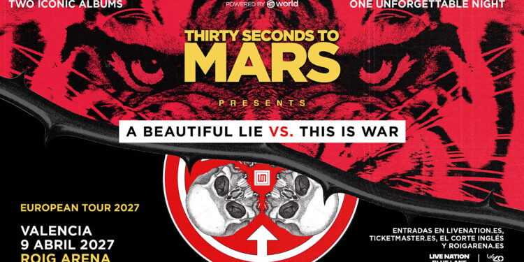 Thirty Seconds to Mars unirá sus álbumes más legendarios en una cita histórica en el Roig Arena