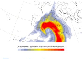 Alerta por «lluvias de barro»: el pico de calima pondrá en jaque la calidad del aire hasta el domingo