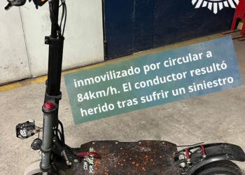 Un "cohete" sobre dos ruedas: Denunciado un usuario de patinete en Valencia tras un accidente a 84 km/h
