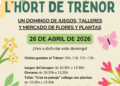Torrent se viste de gala botánica: El Hort de Trénor acogerá una gran fiesta de la primavera para toda la familia