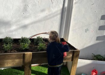 El Colegio María Inmaculada de Alfafar renace tras la DANA: la recuperación de su huerto escolar