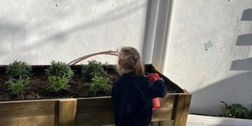 El Colegio María Inmaculada de Alfafar renace tras la DANA: la recuperación de su huerto escolar