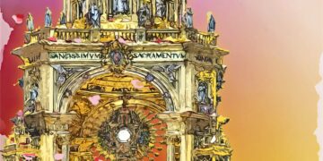 Pedro Molero elabora el Cartel del Corpus que celebra 700 años de Festa Grossa