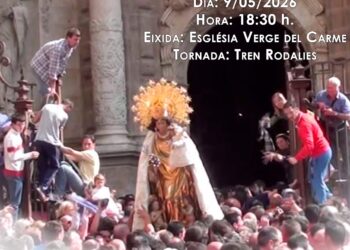 Sueca peregrinará una vez más hacia la Mare de Deu dels Desamparats