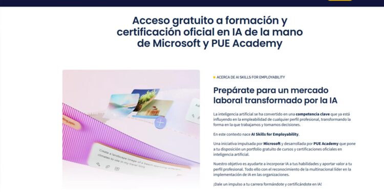 Valencia y Microsoft lanzan cursos gratuitos de inteligencia artificial con certificación oficial 1 Valencia y Microsoft lanzan cursos gratuitos de inteligencia artificial con certificación oficial