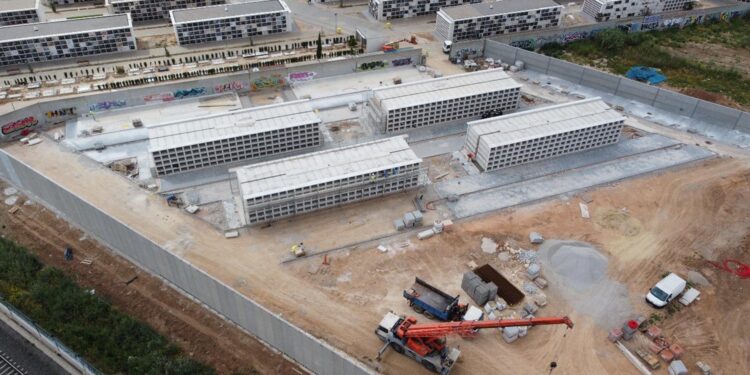 La ampliación de la sección 21 del Cementerio General de Valencia entra en su fase final 1 0525 Ampliacio Seccio 21 web
